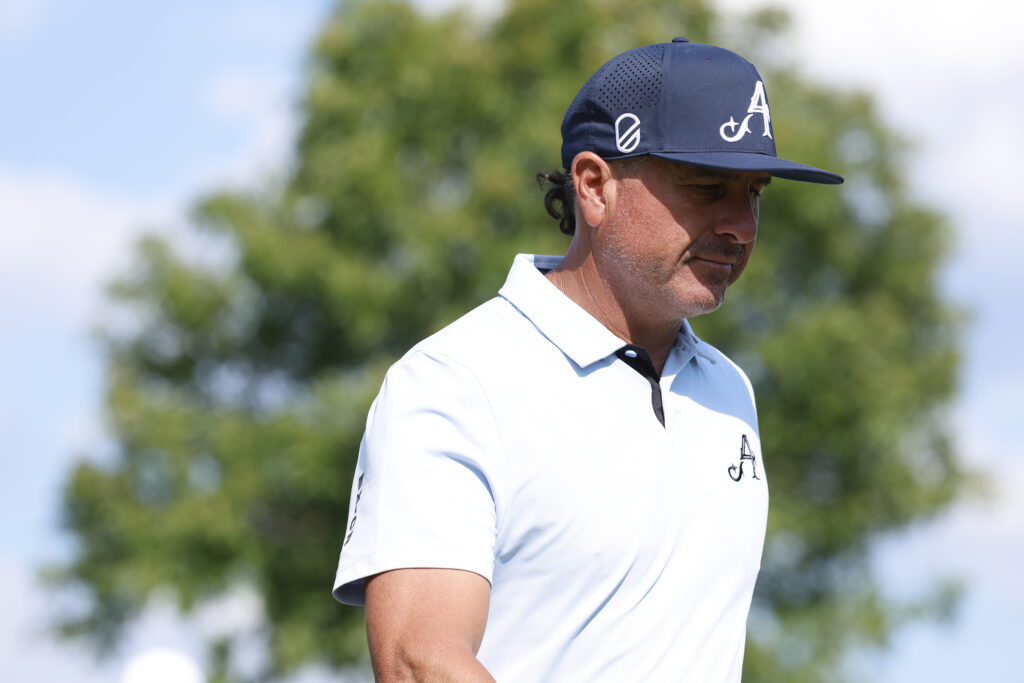 Pat Perez during a practice round ahead of LIV Golf Nashville