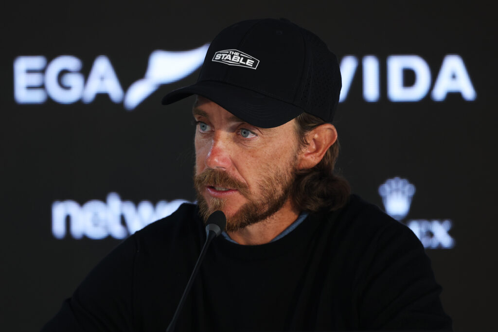 Tommy Fleetwood speaks to the media ahead of the Dubai Desert Classic