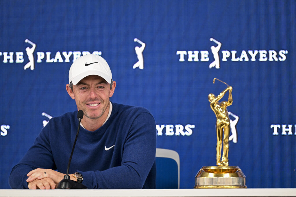 Rory McIlroy speaks to the media after winning The Players Championship in 2025