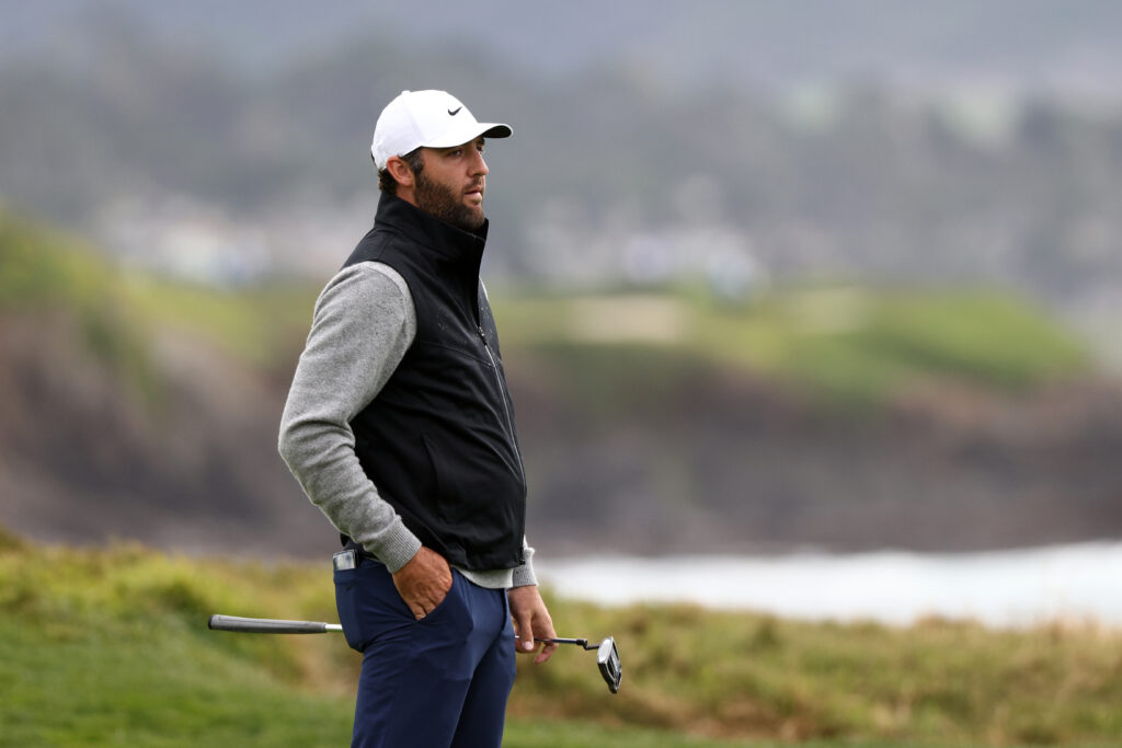 Scottie Scheffler during the final round of the AT&T Pebble Beach Pro-Am