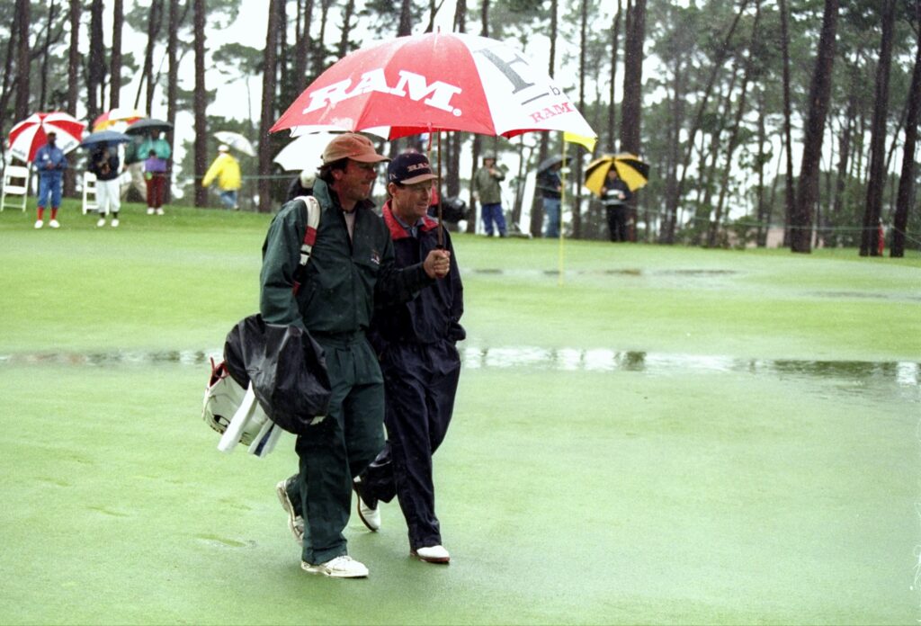 Tom Watson during the 1998 AT&T Pebble Beach Pro-Am