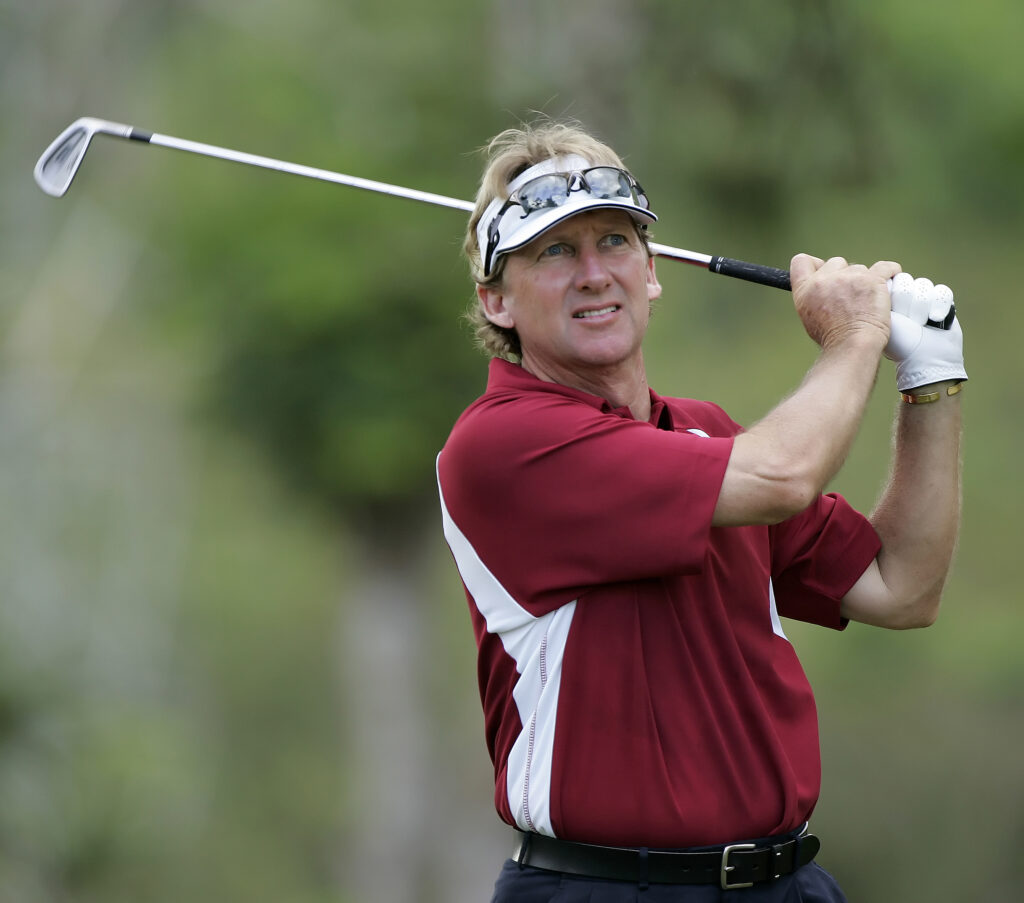 Kenny Knox hits a shot during the second round of the Movistar Panama Championship