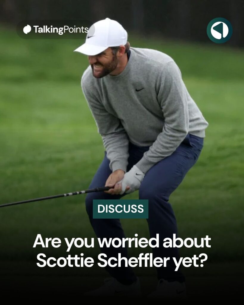 Scottie Scheffler gets angry at Pebble Beach