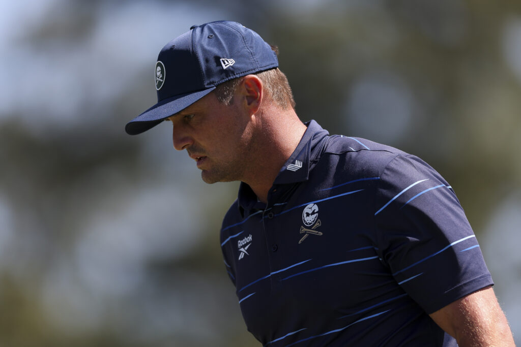 Bryson DeChambeau during the first round of The Masters