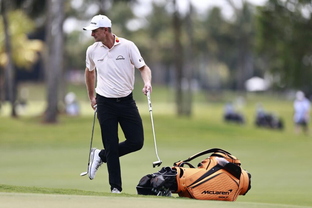 Justin Rose during the first round of the Cadillac Championship at Trump National Doral