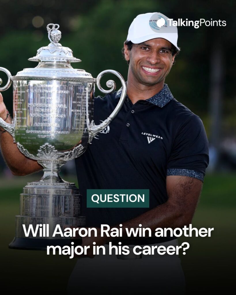 Aaron Rai graphic with question