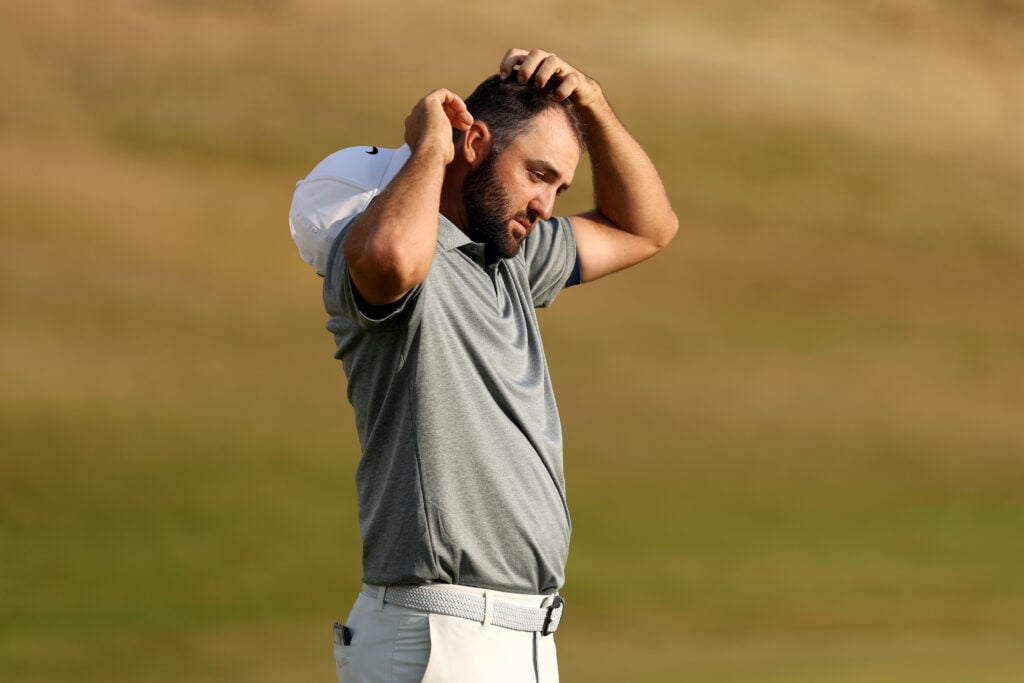 Scottie Scheffler finishes his third round at The Open Championship